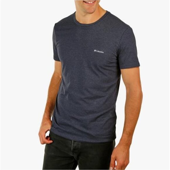 Columbia Men’s Striped Lounge Tee Navy Super Soft Size XL - Picture 1 of 12